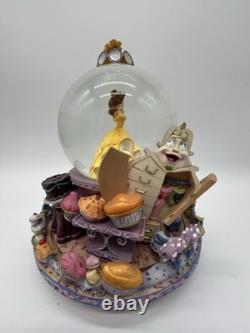 Disney Beauty and the Beast Belle Musical Snow Globe Be Our Guest