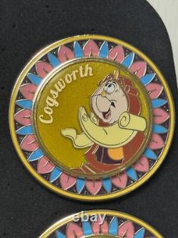 Disney Beauty and the Beast BoxLunch Dining Plates Spinning Mystr Pin YOU CHOOSE