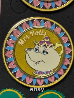 Disney Beauty and the Beast BoxLunch Dining Plates Spinning Mystr Pin YOU CHOOSE