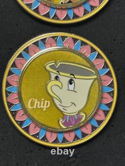 Disney Beauty and the Beast BoxLunch Dining Plates Spinning Mystr Pin YOU CHOOSE