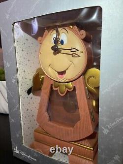 Disney Beauty and the Beast Cogsworth 10 Working Clock NEW