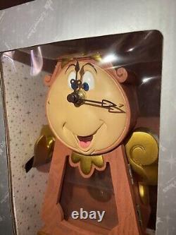 Disney Beauty and the Beast Cogsworth 10 Working Clock NEW