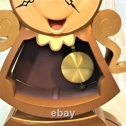 Disney Beauty and the Beast Cogsworth Clock Figure 2002 Ceramic 26.5cm