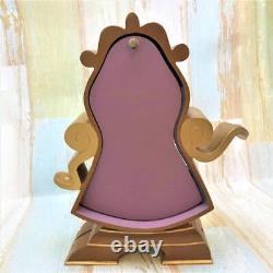 Disney Beauty and the Beast Cogsworth Clock Figure 2002 Ceramic 26.5cm