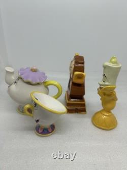 Disney Beauty and the Beast- Cogsworth, Lumiere, Mrs. Potts, Chip- Schmid/Taiwan