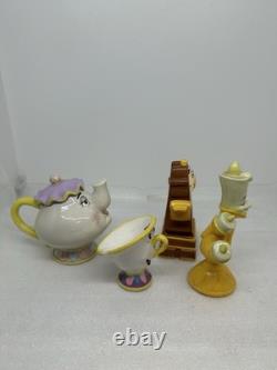 Disney Beauty and the Beast- Cogsworth, Lumiere, Mrs. Potts, Chip- Schmid/Taiwan