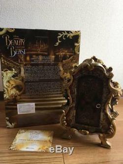 Disney Beauty and the Beast Cogsworth Table clock & Lumiere Ornament set Limited