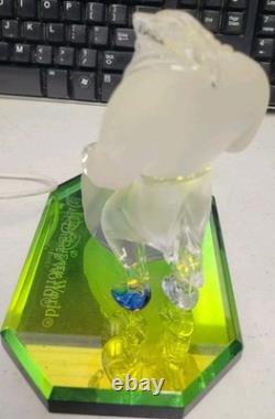 Disney Beauty and the Beast Crystal Figurine Belle Beast Walt Disney World Disney Beauty and the Beast Crystal Figurine Belle Beast Walt Disney World