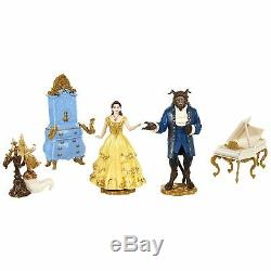 Disney Beauty and the Beast Deluxe Set of 5 Figures Figurine Set Genuine New 3+