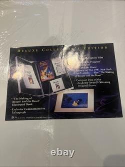 Disney Beauty and the Beast Deluxe Video Edition VHS Box Set SEALED 1992