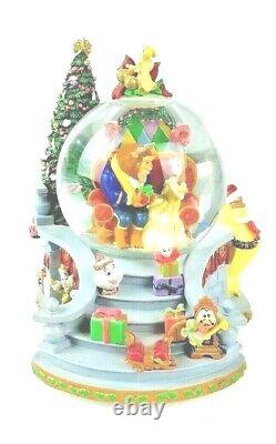 Disney Beauty and the Beast Enchanted Christmas Snow Globe