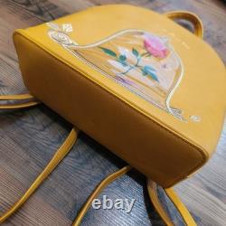 Disney Beauty and the Beast Enchanted Rose Dome Loungefly Mini Backpack Yellow