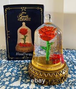 Disney Beauty and the Beast Enchanted Rose Snowglobe