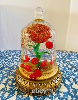 Disney Beauty and the Beast Enchanted Rose Snowglobe
