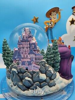 Disney Beauty and the Beast Feed The Birds Musical Snow Globe