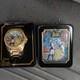 Disney Beauty and the Beast Gold Tone Wristwatch with Collector Tin