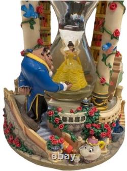 Disney Beauty and the Beast Hourglass Snowglobe with Castle and Characters