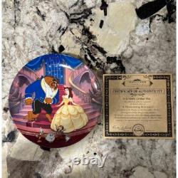 Disney Beauty and the Beast Knowles Plate Set Issues 1, 2, 3 with COAs