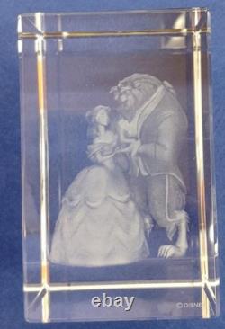 Disney Beauty and the Beast Laser Cube Collectible Figurine Gift