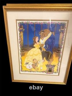 Disney Beauty and the Beast Limited Edition Litho 613/2500 Framed with Film Cell