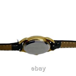 Disney Beauty and the Beast Lumiere Black Dial Ladies Gold Plated Vintage 1990's