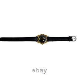 Disney Beauty and the Beast Lumiere Black Dial Ladies Gold Plated Vintage 1990's