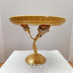 Disney Beauty and the Beast Lumiere Ceramic Cake Stand New in Box