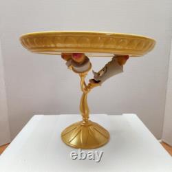 Disney Beauty and the Beast Lumiere Ceramic Cake Stand New in Box