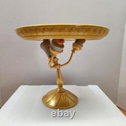 Disney Beauty and the Beast Lumiere Ceramic Cake Stand New in Box