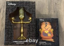 Disney Beauty and the Beast Lumiere & Cogsworth Salt & Pepper Shakers Set