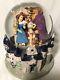 Disney Beauty and the Beast Music Box Snow globe RARE Vintage 1990s Belle
