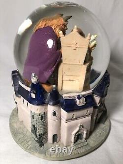 Disney Beauty and the Beast Music Box Snow globe RARE Vintage 1990s Belle