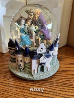 Disney Beauty and the Beast Musical Snow Globe VERY RARE Vintage 1990s Castle
