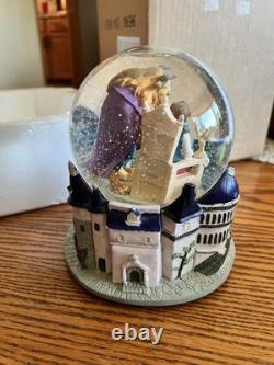 Disney Beauty and the Beast Musical Snow Globe VERY RARE Vintage 1990s Castle