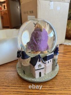Disney Beauty and the Beast Musical Snow Globe VERY RARE Vintage 1990s Castle