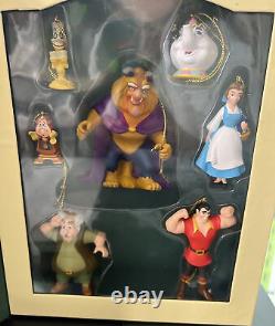 Disney Beauty and the Beast Ornament Storybook Set Retired And Rare