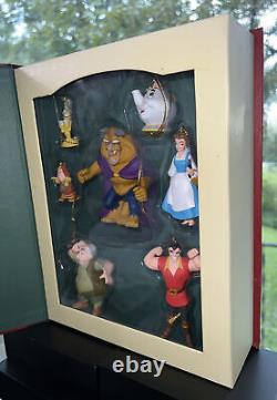 Disney Beauty and the Beast Ornament Storybook Set Retired And Rare