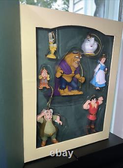 Disney Beauty and the Beast Ornament Storybook Set Retired And Rare