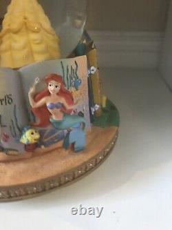 Disney Beauty and the Beast Princess Belle Rotating Snow Globe Storybook