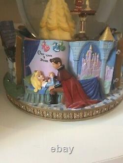 Disney Beauty and the Beast Princess Belle Rotating Snow Globe Storybook