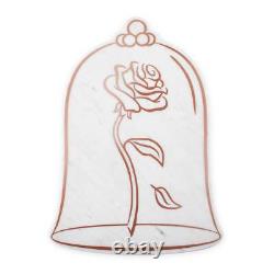 Disney Beauty and the Beast Rose Marble Serving Stone New with Box
