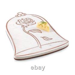 Disney Beauty and the Beast Rose Marble Serving Stone New with Box