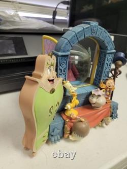 Disney Beauty and the Beast Snow Globe Lumiere Mrs Potts Cogsworth Wardrobe