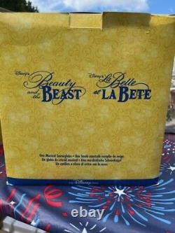 Disney Beauty and the Beast Snow Globe With Light Up Fireplace & Music