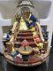 Disney Beauty and the Beast Snow Globe With Light Up Fireplace & Music And Box