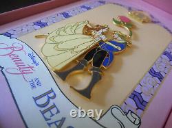 Disney Beauty and the Beast Stained Glass Boxed Set Jumbo Pin LE Princess