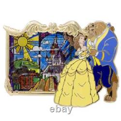 Disney Beauty and the Beast Stained Glass Window Pin Special Edition 300 NEW