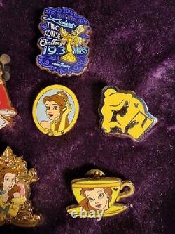 Disney Beauty and the Beast pin lot 9 pins in total Disneyland Paris, DL, WDW