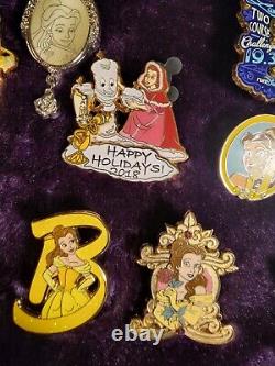 Disney Beauty and the Beast pin lot 9 pins in total Disneyland Paris, DL, WDW