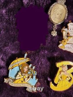 Disney Beauty and the Beast pin lot 9 pins in total Disneyland Paris, DL, WDW